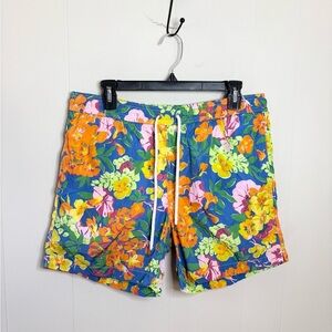 Polo Ralph Lauren Hawaiian printed swim shorts trunks size L lined
